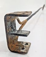 Authentic Western Montana Cattle Branding Iron  "E" -  4" letter / 34" iron