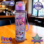 K-Pop Demon Hunters Anime Water Bottle Large Capacity Rope Cup Gift Boys Girls
