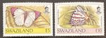 Swaziland 2000: Butterflies, MiNo. A617 + B617, MNH **, MNH, Rare!