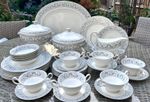 Vintage Wedgwood Dinner Service for 6 in Dolphins Design R4652, 36pc