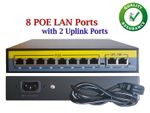 PoE Switch 8 Channel Ethernet 10/100 Mbps Network 10 PORT Hub For CCTV IP NVR