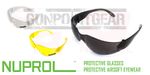 Nuprol Protective Airsoft Glasses  - Clear, Smoke, Yellow - Free UK Delivery
