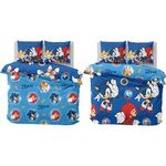 Sonic The Hedgehog Official Team Design Double Rotary Duvet Set Reversible