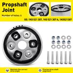 Rear Prop Coupling w/ Bolts Fits VW Golf Passat Tiguan 5N Audi A3 Q3 1K0521307A