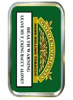  Golden  Virginia Empty TIN 1oz Gold Tobacco Tin, Stash Can, Small Pocket Tin ,