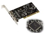 FIREWIRE 800 and 400 PCI Card IEEE1394A IEEE1394B TI SN082AA2 Chipset