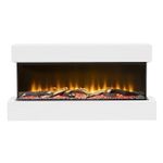 Be Modern Ashgrove 2kW Matt White Wall-mounted Electric Fire