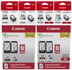 Canon PG-575 PG-575XL CL576 CL576XL Genuine Ink Cartridges For Pixma TR4750i Lot