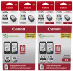 Canon PG-575 PG-575XL CL576 CL576XL Genuine Ink Cartridges For Pixma TR4750i Lot