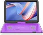 Boifun 17.5'' Portable DVD Player with 15.6" Large HD Swivel Screen,Sync TV
