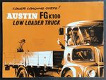 AUSTIN FG K100 TRUCK Commercial Vehicle Sales Brochure 1962 #2088