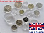 COIN CAPSULES Round Sizes 16.5 mm- 42mm -Good Quality - 5/ 10/20/30/50/100 each
