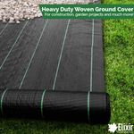 4m x 50m Woven Ground Cover Weed Control Fabric Landscape Membrane