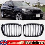 2pc Gloss Black Performance Front Kidney Grilles Grills for BMW X1 E84 2009-2016