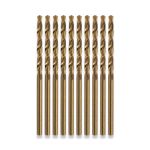 HSS COBALT DRILLS METRIC SIZES 0.4MM - 6MM X 10 METALWORKING JOBBER DRILL BITS