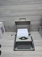 Typewriter: Olivetti Tropical Vintage 1970s Portable Manual Typewriter With Case