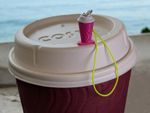 Costa Style Takeaway Coffee Splash Stopper Coffee Cup Lid Sip Hole Plug Stopper