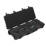 Uimoso Hard Rifle Case IP67 Waterproof with Pre-Cut Foam Inserts, Black