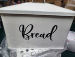 Home Acre Designs Bread Box - Large Farmhouse Decor Style (Rust)