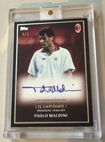 Paolo Maldini On Card Auto /5 Topps AC Milan 125 Years OnCard il capitano
