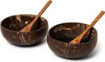 Coconut Bowl and Spoon Set 2pk, Eco Home Product, UK SELLER, Coconut Bowls