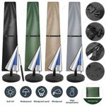 Parasol Cover with Zip Outdoor Garden Waterproof Patio Umbrella Cover Shield