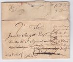 1765 LONDON BISHOPMARKS ON LETTER BY WILLIAM KINLOCH TO JAMES SMYTH AT EDINBURGH