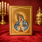 Our Lady of Ostra Brama Icon 21x29cm Catholic Religious Wall Plaque Virgin Mary