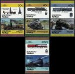 TUVALU - NUKUFETAU 1986 RAILWAY LOCOMOTIVES (2ND SERIES) - MNH