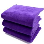 CA Detailing 3-Pack Microfibre Edgeless Car Cloths - 60x40cm 500gsm (Thick Safe)