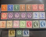 QEII 1960 - 1967 Phosphor Wildings Set of 24 SG610 - SG618a + SG614b MNH