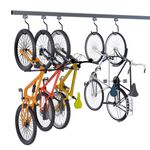 Sliding Bike Storage Rack Track With Hooks