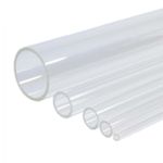 Clear Acrylic Plastic Tube 400mm 500mm 600mm Lengths 5mm - 25mm Outside Diameter
