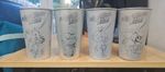 Burger King Star Wars Mandalorian Grogu Colour Changing Metal Cups Set of 4 NEW