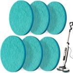 S6002UK Steam and Scrub Mop Pads Replacement for standard, 6 Green
