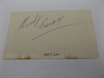 HAND SIGNED 6.5" x 4" LINED PAPER - MONTY SWAN & ALBERT WALL - WRESTLING