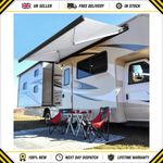 ELECTRIC AWNING WIND ROLL OUT SUN CANOPY BLACK CAMPERVAN MOTORHOME VAN Roll Out
