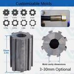 Customizable Hydraulic Hose Crimper Molds Mould Size 3-30mm Replace Spare Part