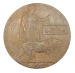 WW1 Bronze Death Plaque 'Thomas Edward Jones, Liverpool Regiment' 1918