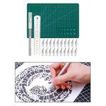 24PCS/set  Carving Craft   Kit  Ruler Art