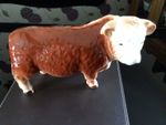 Genuine Melba Ware Large Hereford Bull 1950’s In Excellent Condition