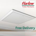 Loft Hatch 770x670mm Access Attic Timloc 1169 Insulated Plastic White Hinged NEW
