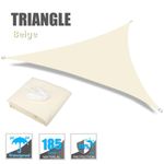 Large Triangle Waterproof Sun Shade Sail Outdoor Garden Patio Canopy Awning UK