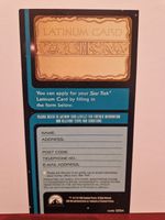 Star Trek Latinum Card Form Leaflet / Flyer #W826