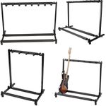 3/5/7/9 Holder Folding Multiple Guitar Holder Rack Stand Fr Electric Bass Guitar