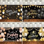 Happy Birthday Background Cloth Props Party Home Decor Backdrop Banner Photo