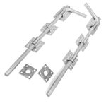 Heavy duty drop bolts pack 2 field gate garage door 18" galvanised 4931