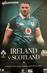 Ireland v Scotland official Six Nations Triple Crown rugby programme 2026