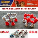 Dinky Eagle Transporter Engine Bells  Replacement Thrusters Space 1999 Parts
