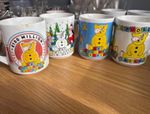 BBC Children in Need Pudsey Bear Mugs Set of 4 Charities Theme Collectable